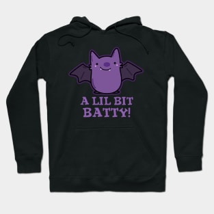 A Little Batty Cute Baby Bat Pun Hoodie